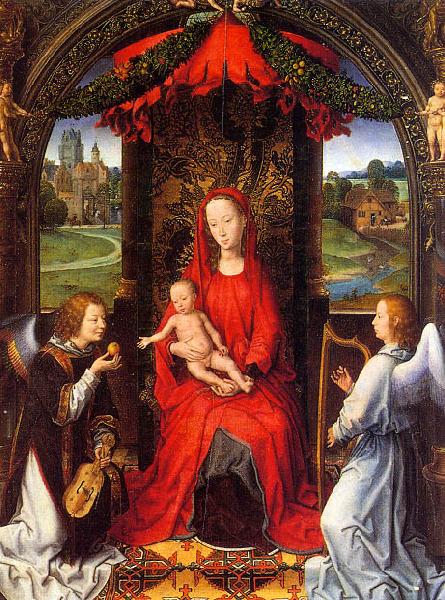 Hans Memling Madonna and Child with Angels France oil painting art